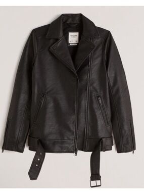 Abercrombie & fitch vegan leather jacket